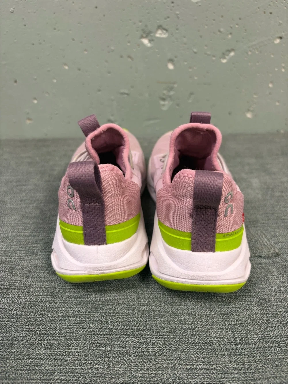 OnCloud Girl’s Pink with Lime Accent Athletic Sneakers